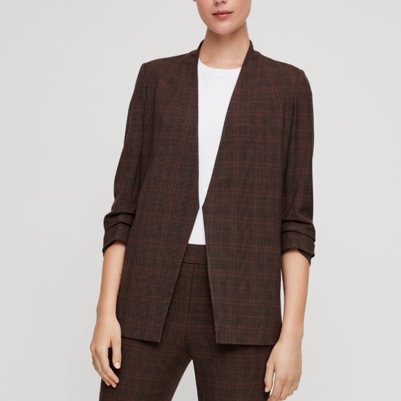 Babaton Jackets & Blazers - Aritzia Babaton Power Blazer in Brown Plaid Women’s Size 10